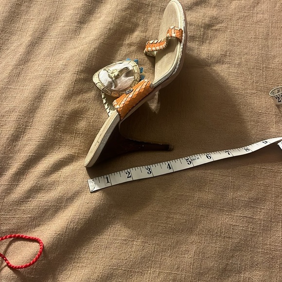 Giuseppe Zanotti Orange Woven Women's Sandals - Picture 10 of 10